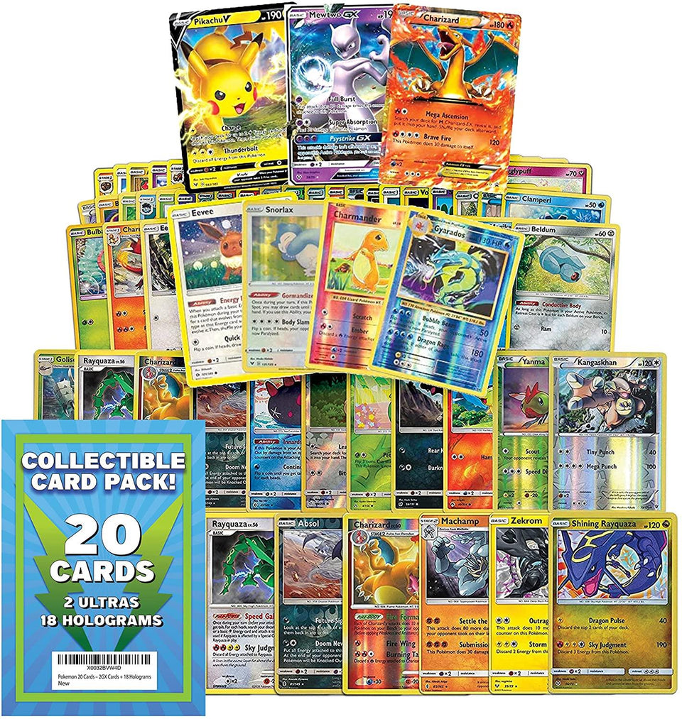 Pokemon TCG 20ct Card Pack 2GX 18 Holograms Exclusive Expansions Tradi Archies Toys Pokemon TCG 20ct Card Pack 2GX 18 Holograms Exclusive Expansions Tradi Archies Toys