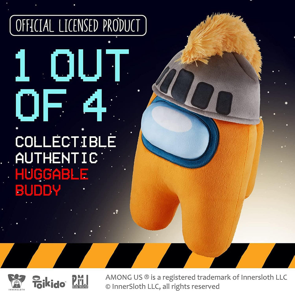 Among Us Orange Knighted Knight Plush 12" Soft Stuffed Figure Online Game P.M.I.