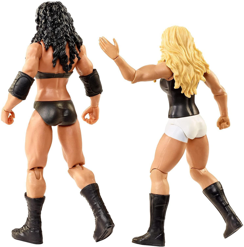 WWE Chyna vs Trish Stratus Championship Showdown Side Plate Wrestling Figures Mattel