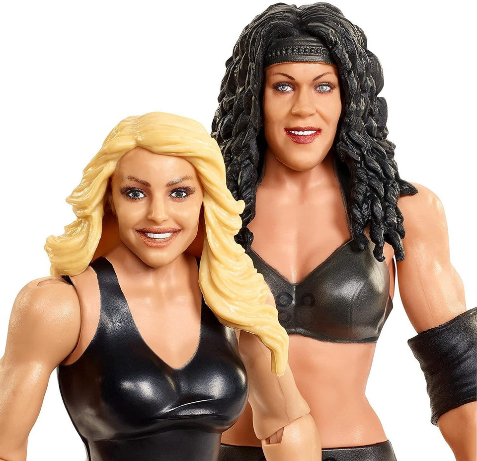 WWE Chyna vs Trish Stratus Championship Showdown Side Plate Wrestling Figures Mattel