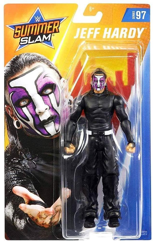 WWE SummerSlam Jeff Hardy Articulation Ring Gear Series #97 Wrestler Figure Mattel