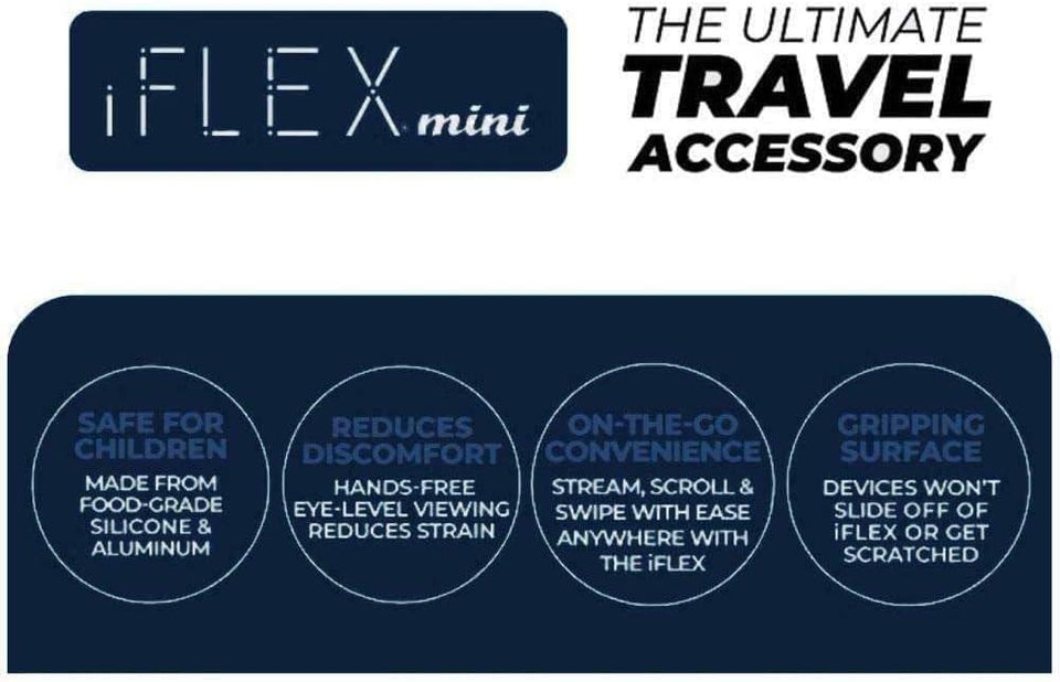 iFLEX Hot Pink Mini Flexible Phone Holder 2-Pack Travel Stand Non-Slip Grip IFLXMNI HTPNK 2PCK