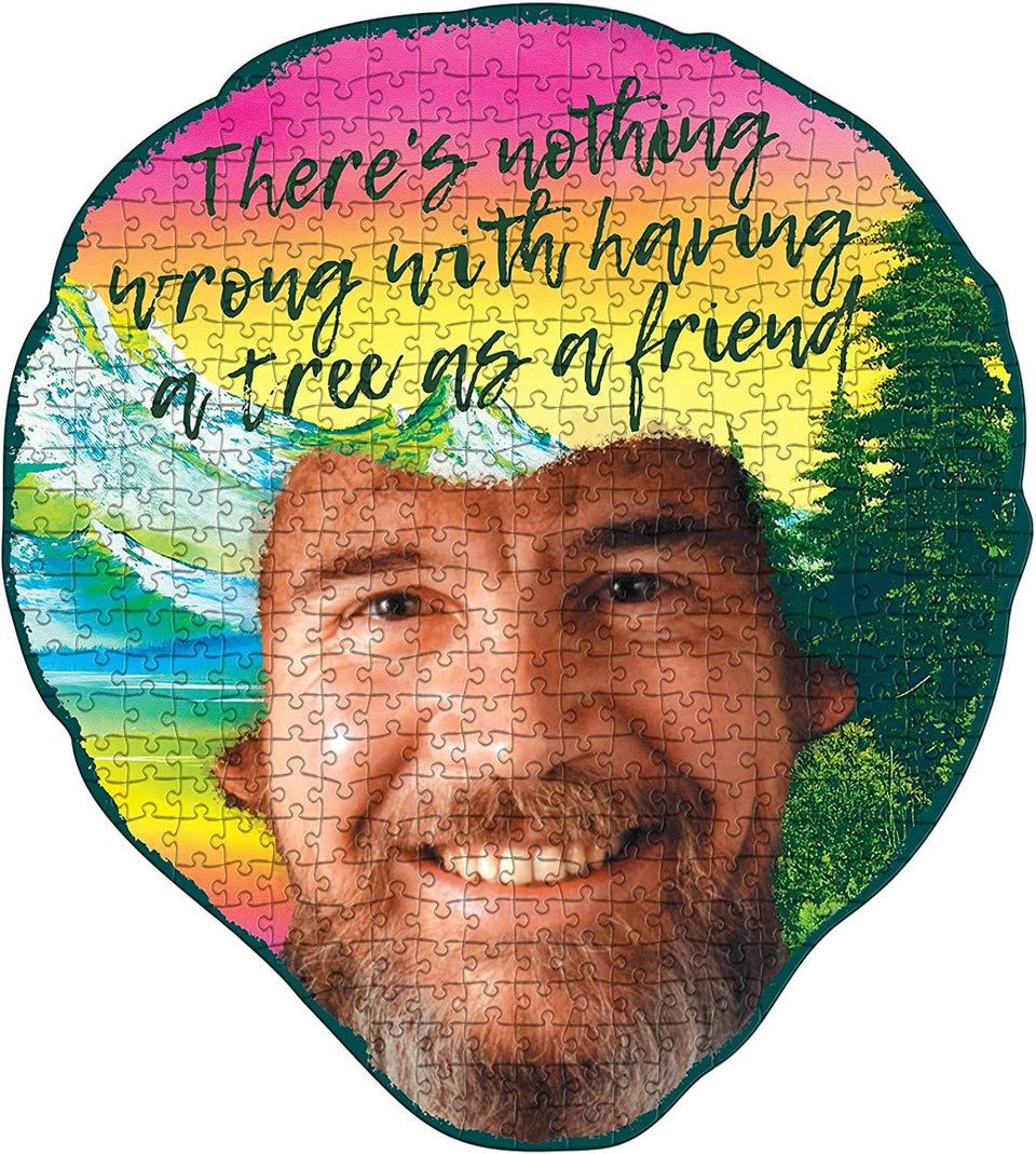 Bob Ross Trees 414 Piece Jigsaw Puzzle Joy of Puzzling Series Landscape Mighty Mojo