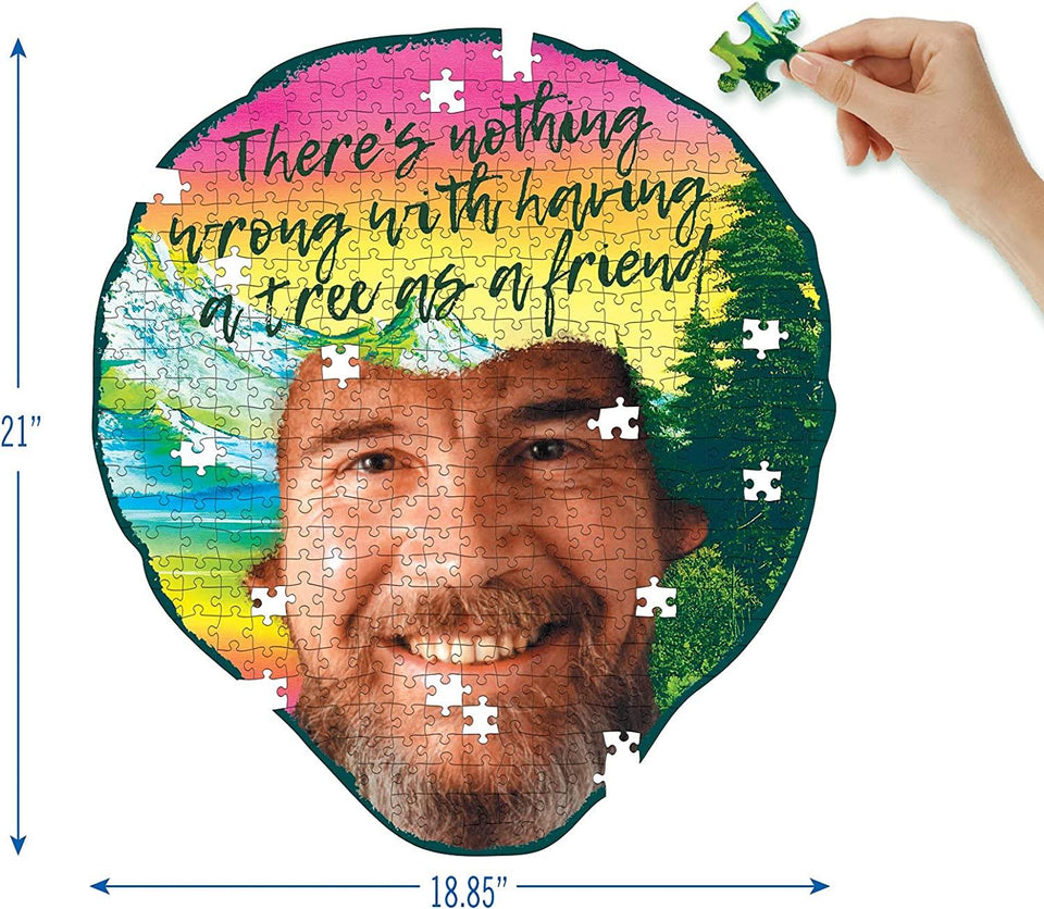 Bob Ross Trees 414 Piece Jigsaw Puzzle Joy of Puzzling Series Landscape Mighty Mojo