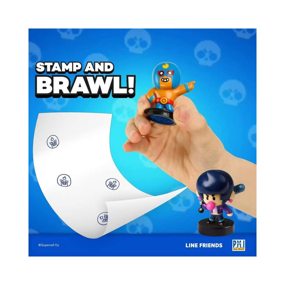 Brawl Stars Stamps 5pk Shelly Colt Nita Primo Bibi Party Favors Brawler Set PMI International