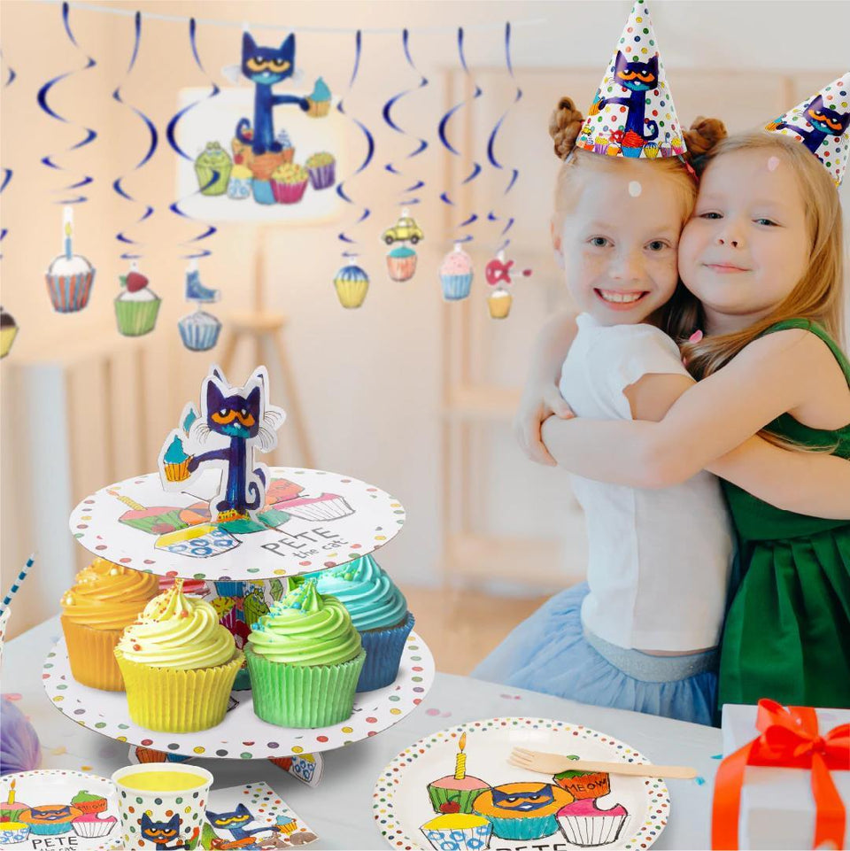 Pete the Cat Party in a Box! Birthday Decorations Supplies Kit Mighty Mojo
