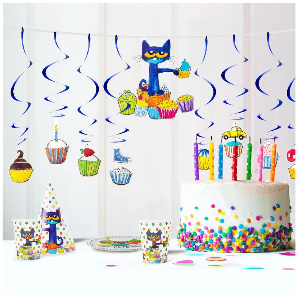 Pete the Cat Party in a Box! Birthday Decorations Supplies Kit Mighty Mojo