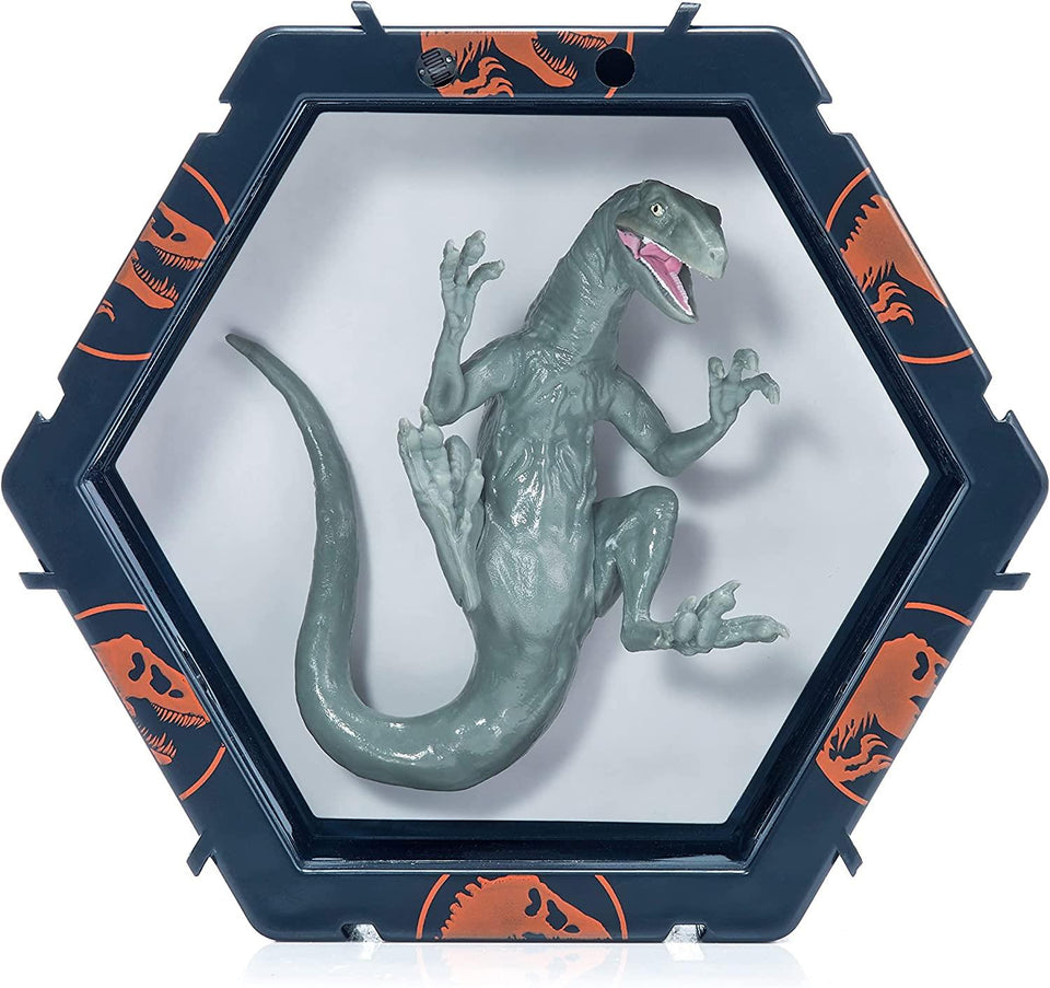 WOW Pods Blue Velociprator Light-Up Display Jurassic World Dominion Dinosaur WOW! Stuff