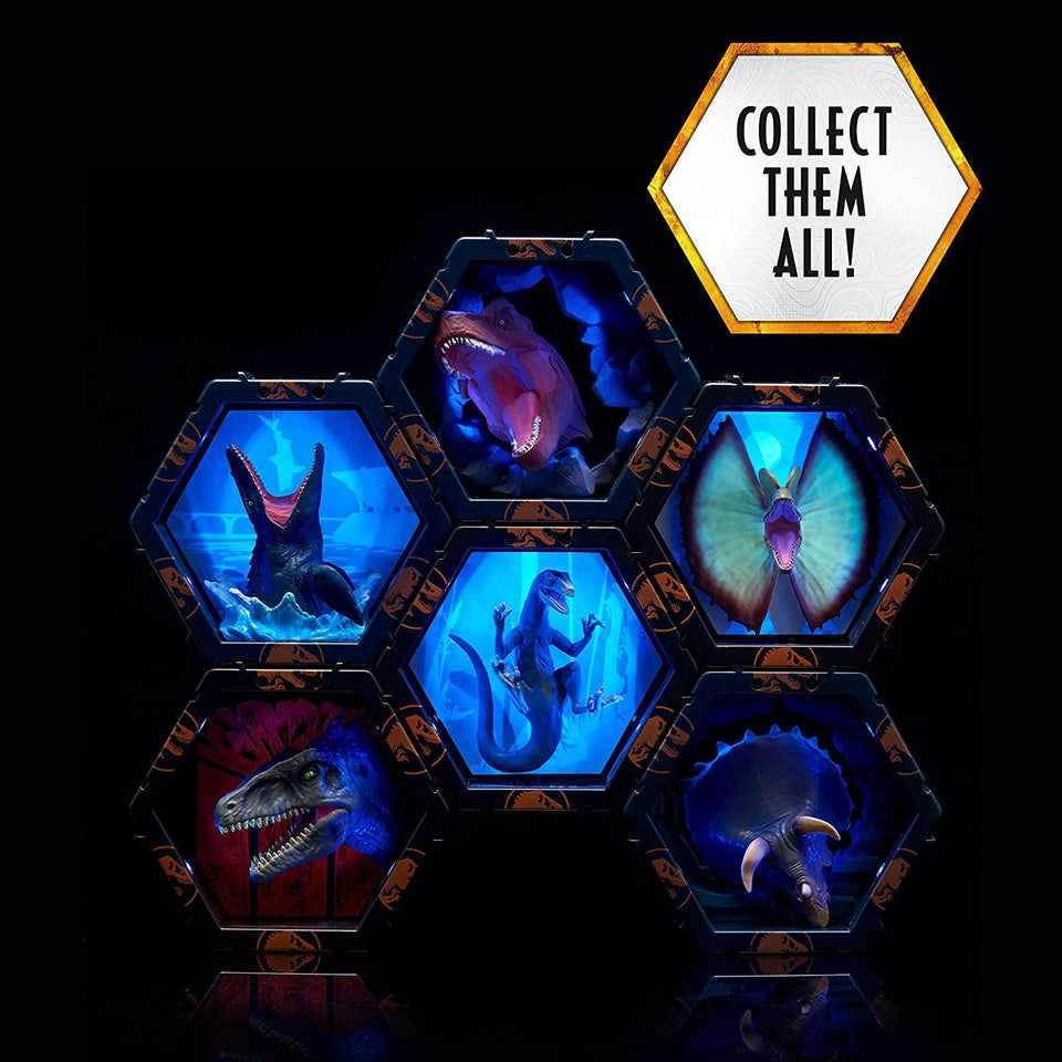 WOW Pods Blue Velociprator Light-Up Display Jurassic World Dominion Dinosaur WOW! Stuff