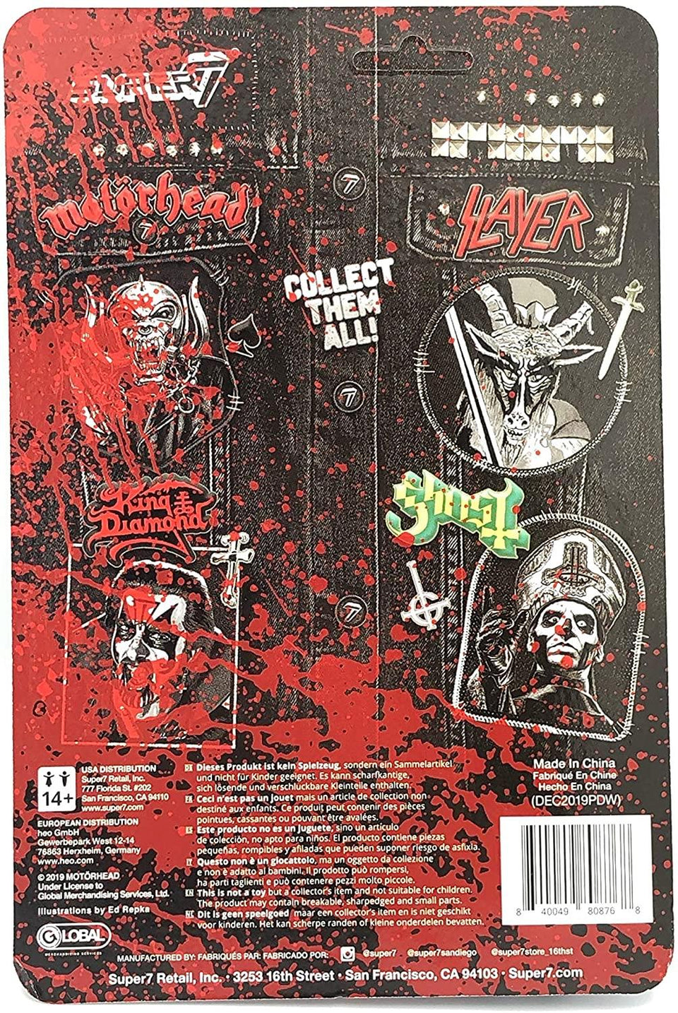 Motorhead War-Pig in Pig Blood Heavy Metal Band ReAction Figure Super7