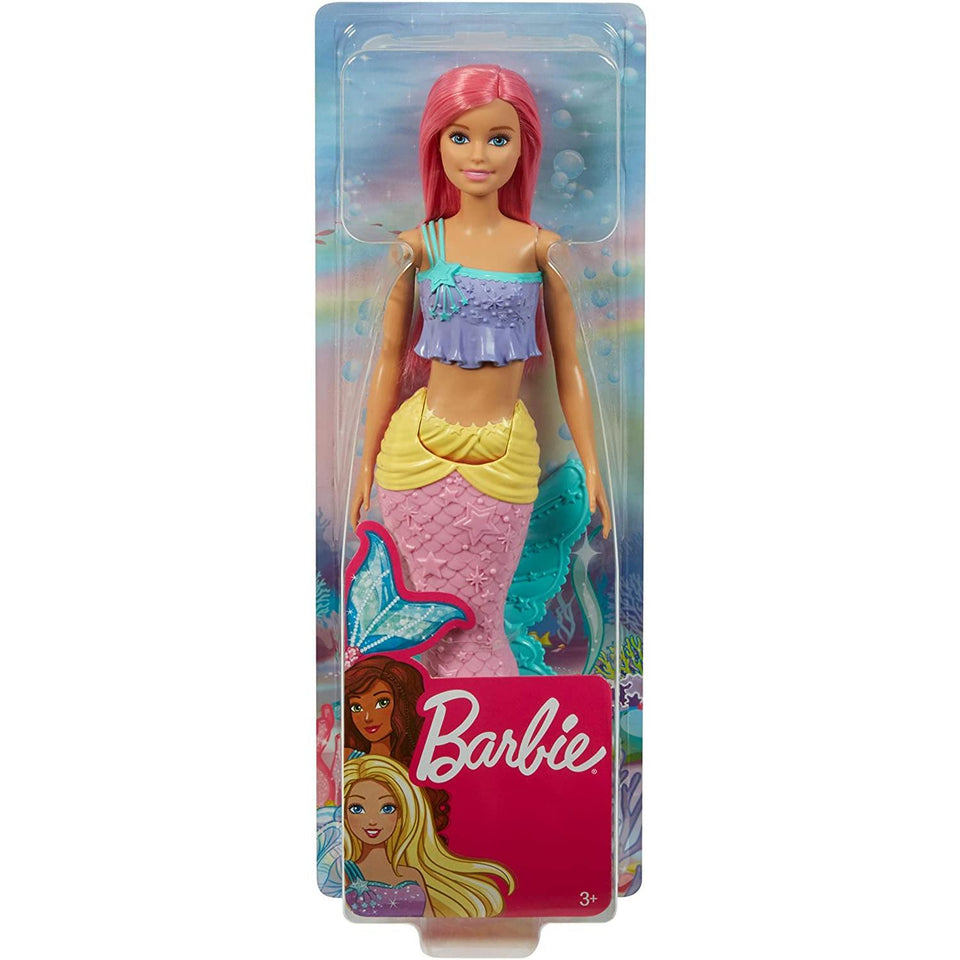 Barbie Dreamtopia Mermaid Doll Pink Hair Moving Fin GGC09 Sirena