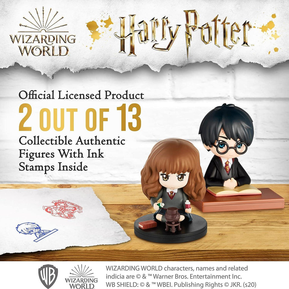 Hermione Granger & Harry Potter Ink Stampers Studying Hogwarts Fantasy PMI International