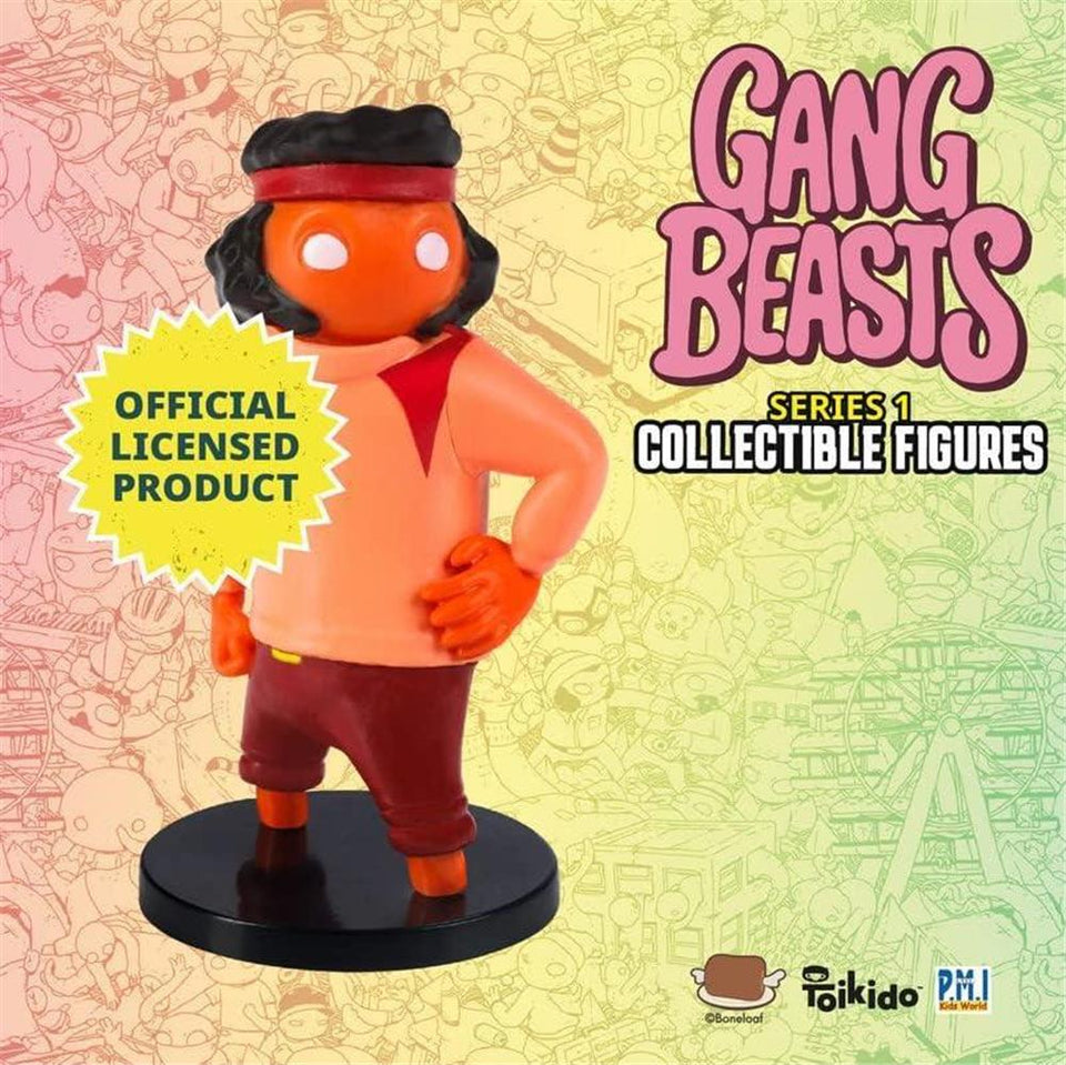 Gang Beasts Action Figures 8-Pack 2.5" Mini Superhero Wrestler Chicken Suit Cyborg PMI International