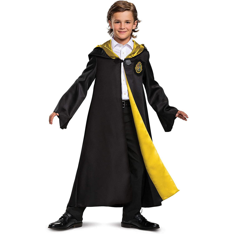 Harry Potter Hogwarts Robe Cloak Deluxe Kidz size S 4/6 Hooded Cape Costume Disguise