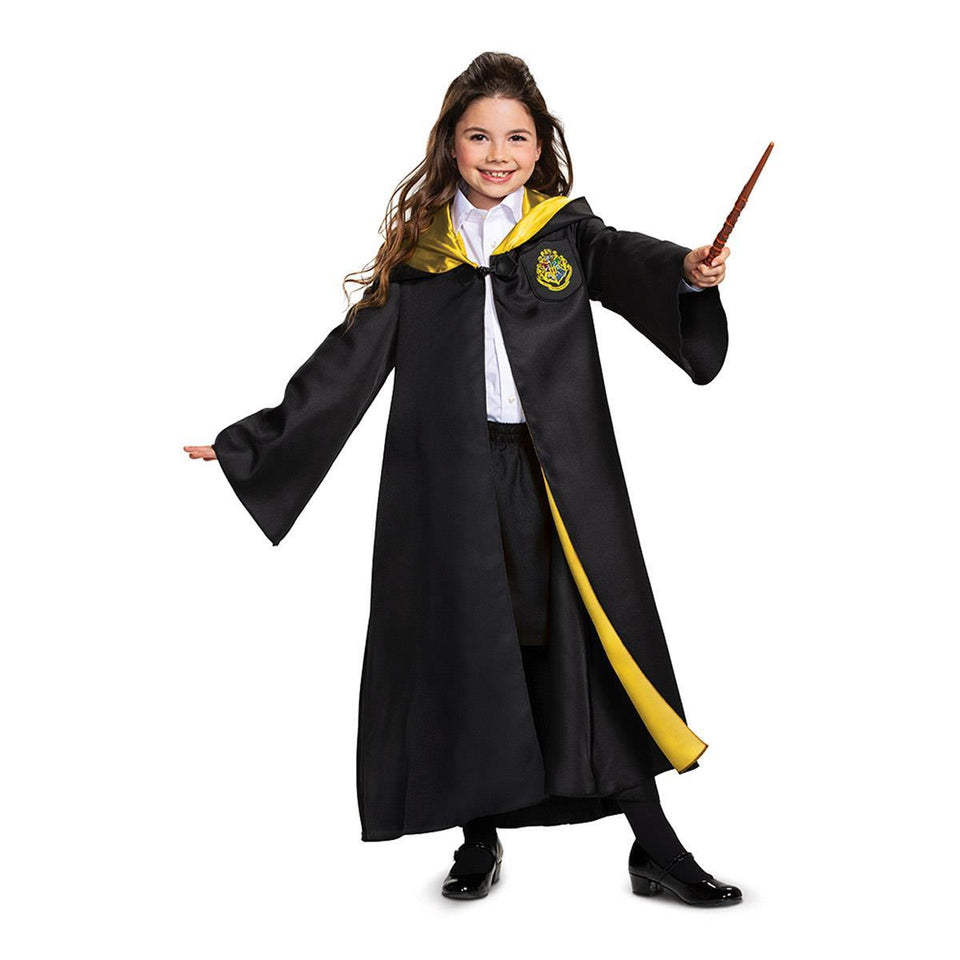 Harry Potter Hogwarts Robe Cloak Deluxe Kidz size S 4/6 Hooded Cape Costume Disguise