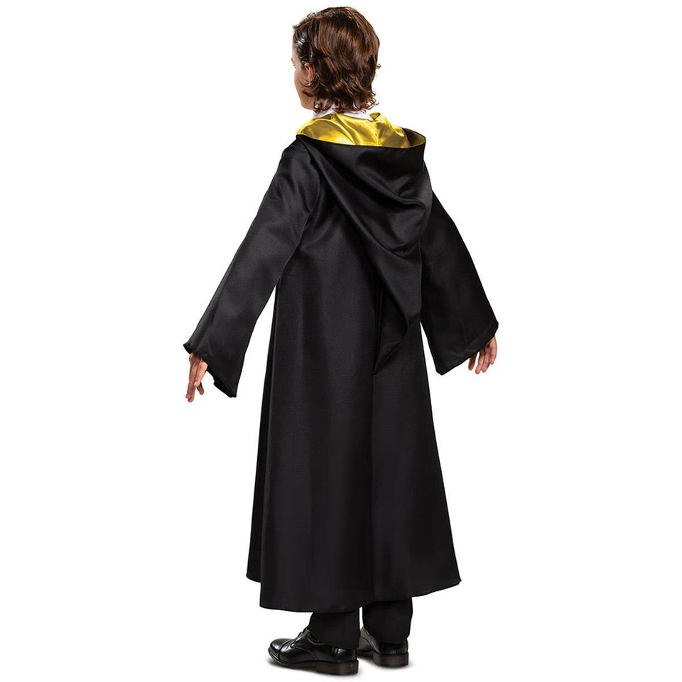 Harry Potter Hogwarts Robe Cloak Deluxe Kidz size S 4/6 Hooded Cape Costume Disguise