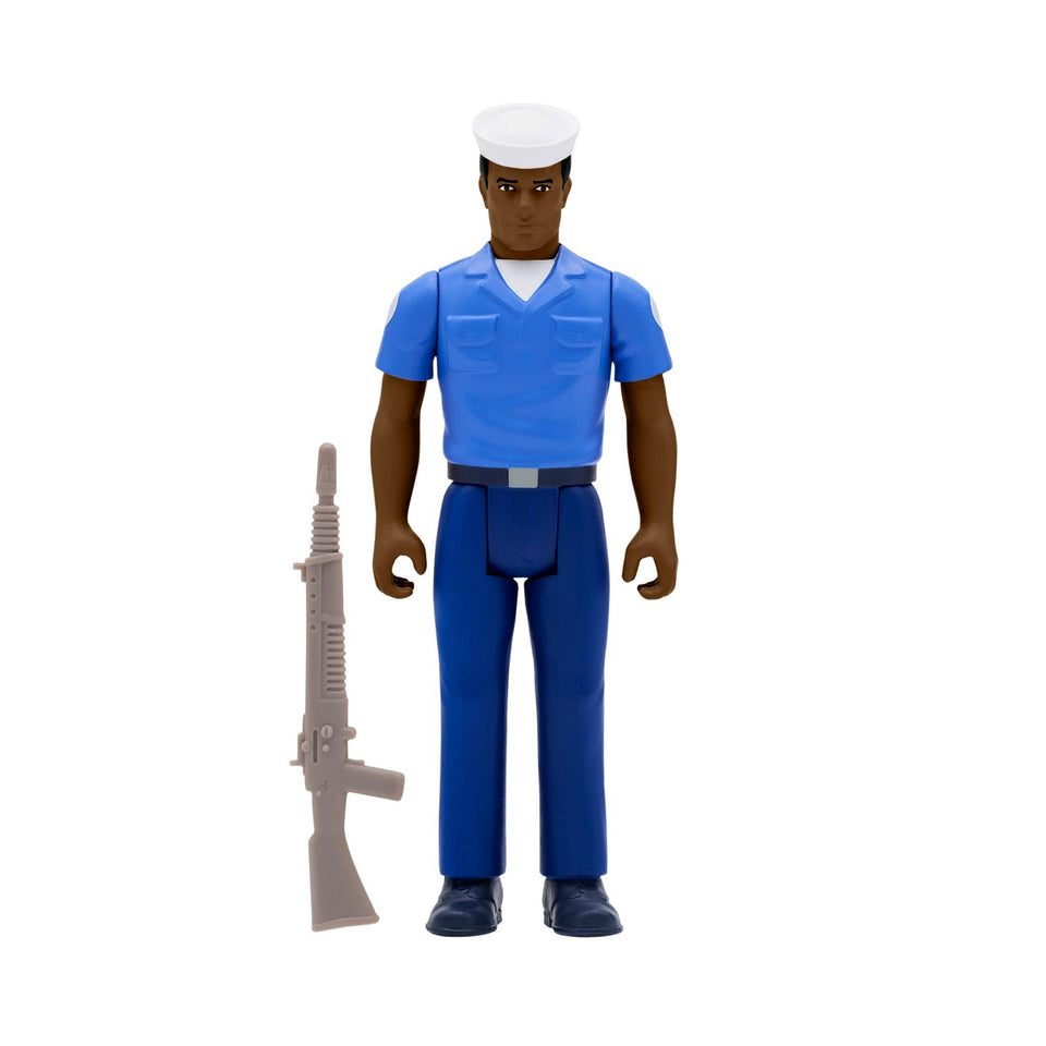 G.I. Joe Sailor Blueshirt Clean-Shaven African American Navy Serviceman Figure Super7