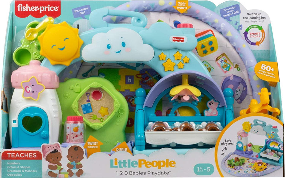 Fisher-Price Little People 1-2-3 Babies Playdate Musical Playset Sounds Interactive