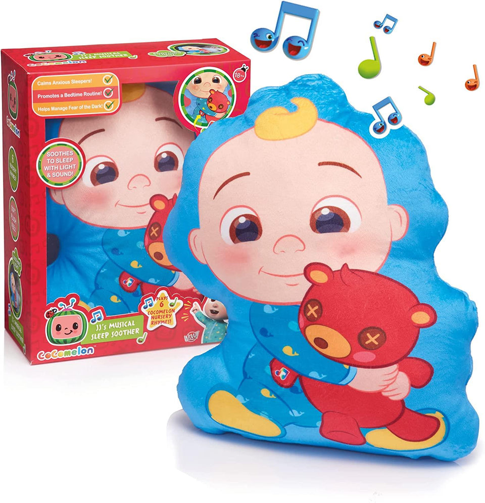 CoComelon JJs Musical Sleep Soother Bedtime Night Light Lullaby Pillow WOW! Stuff