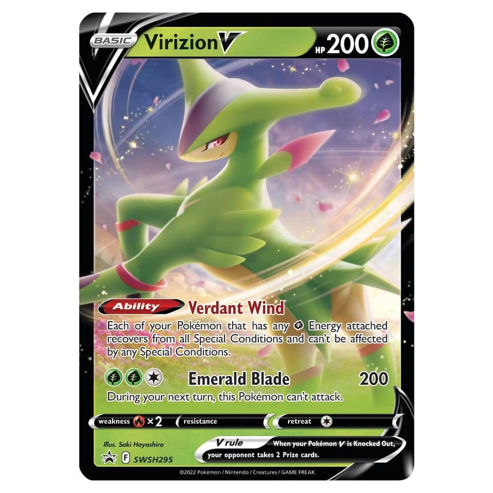 Virizion V Pokemon TCG Collection Box Booster Packs Trading Card Game