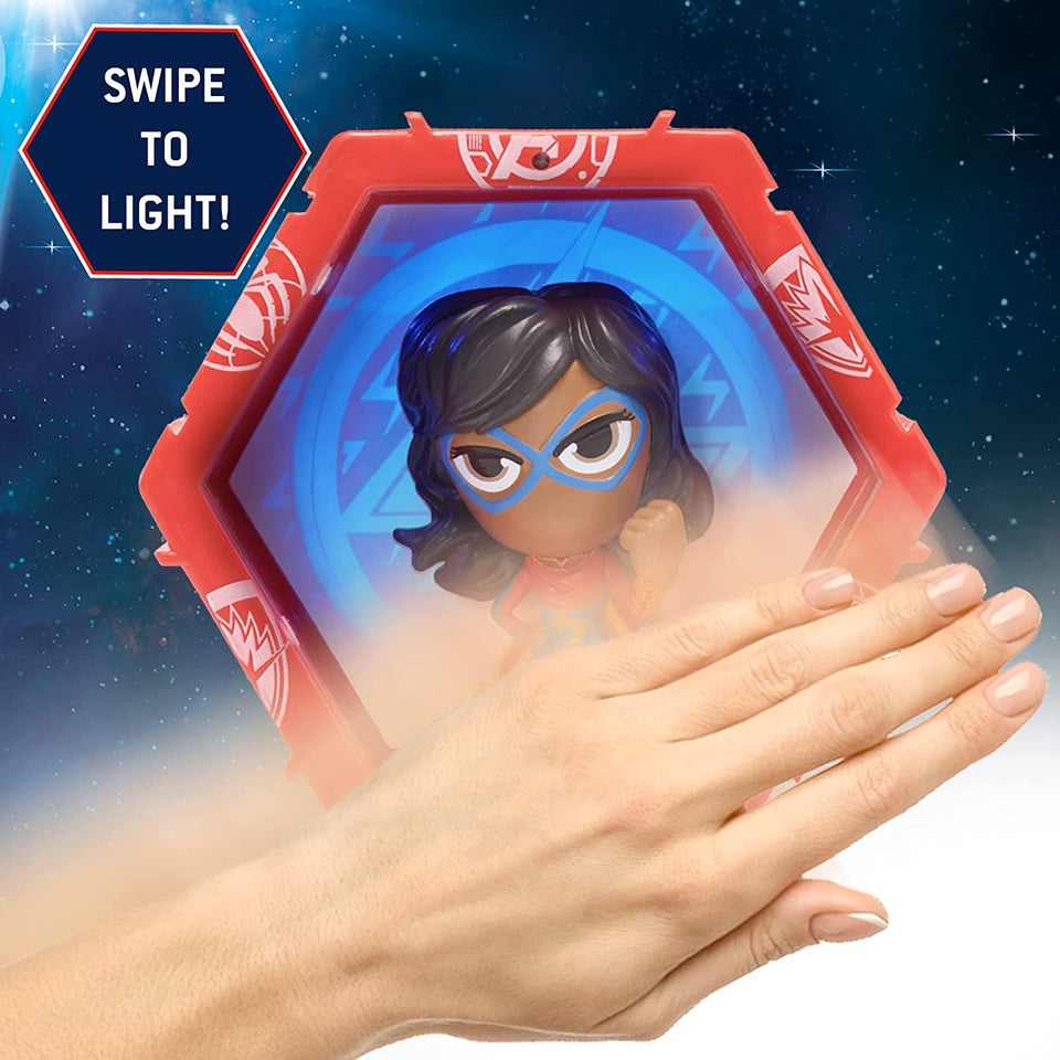 WOW Pods Ms Marvel Carol Avengers Superhero Light-Up Hand Swipe Figure WOW! Stuff
