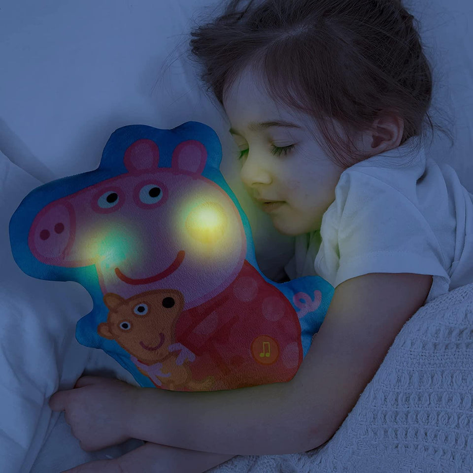 Peppa Pig Musical Sleep Soother Pillow Lullaby Bedtime Night Light WOW! Stuff