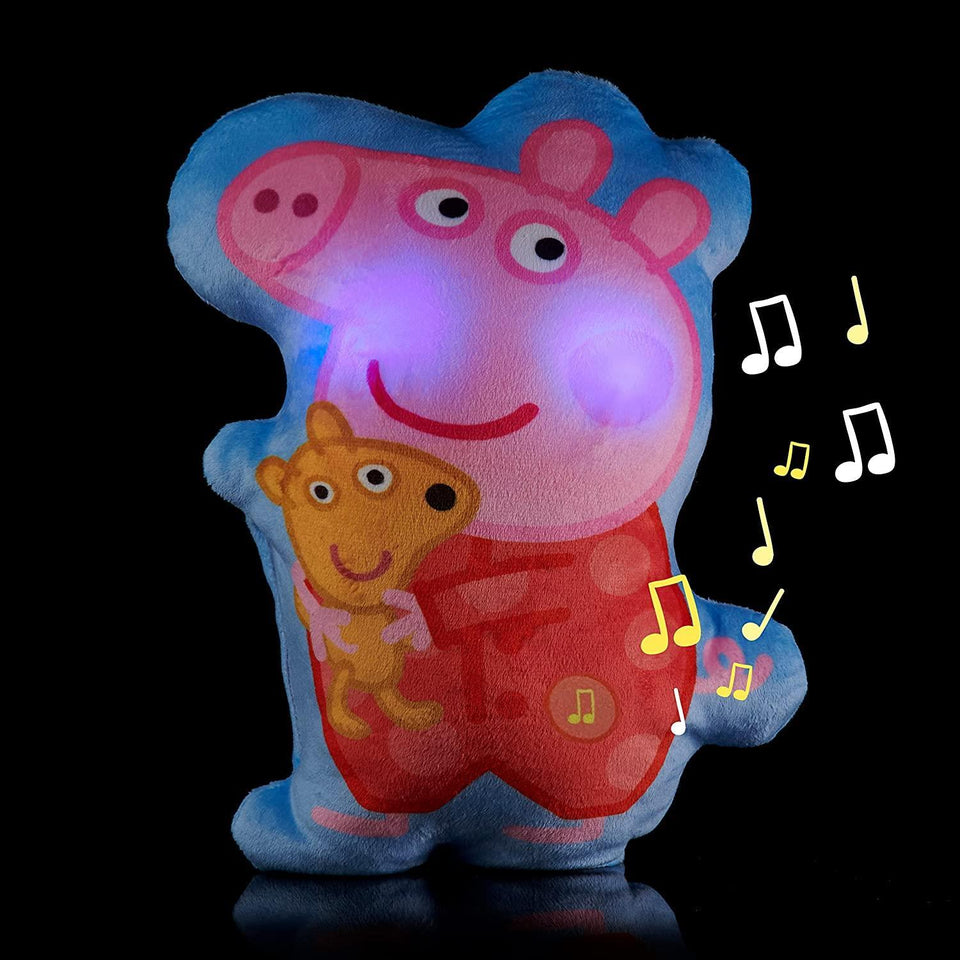 Peppa Pig Musical Sleep Soother Pillow Lullaby Bedtime Night Light WOW! Stuff