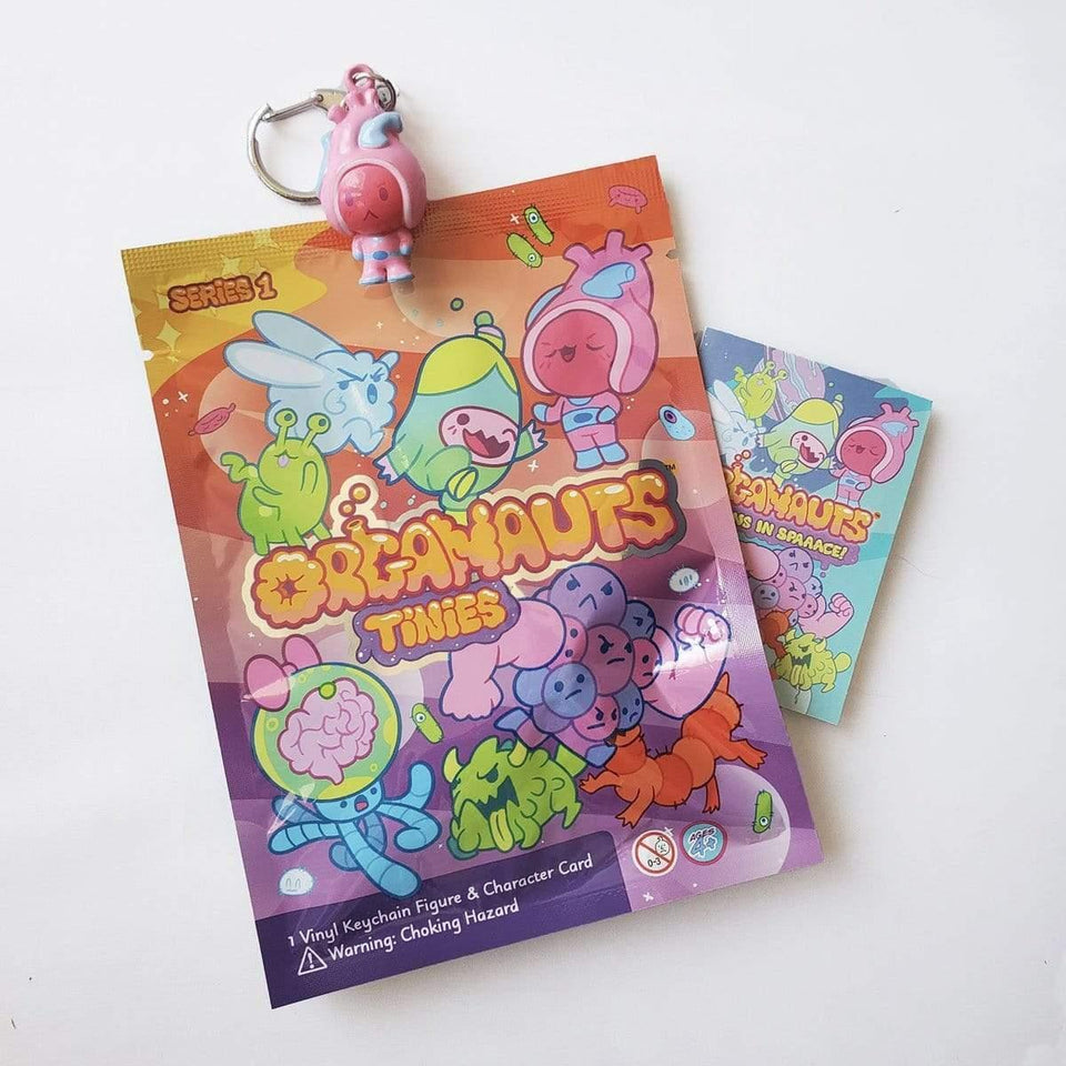 Organauts Tinies Collectible Character Keychain 6pk Series 1 Bags Surprise Know Yourself