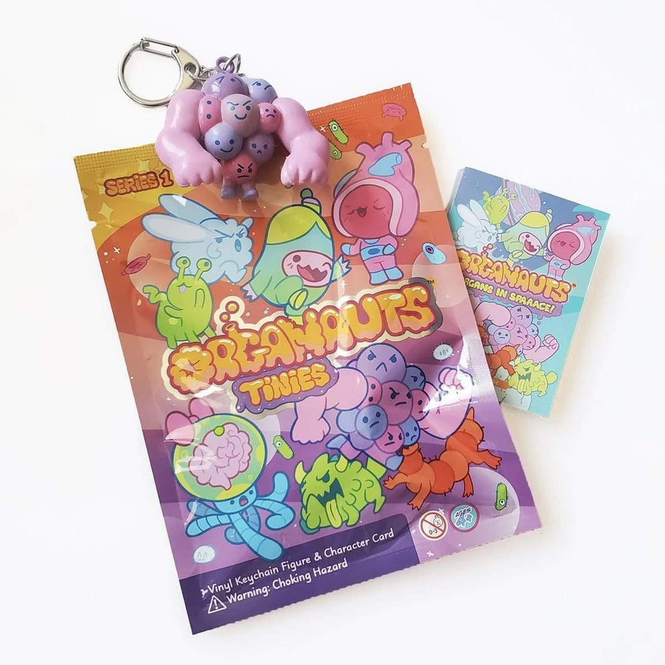 Organauts Tinies Collectible Character Keychain 6pk Series 1 Bags Surprise Know Yourself