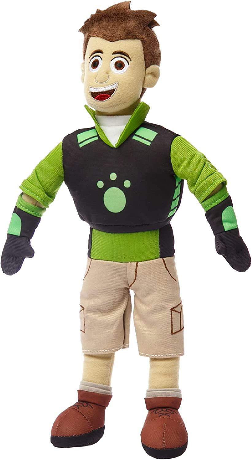 Chris Kratt Wild Kratts Plush Toy Doll 14" Green Creature Power Suit Mighty Mojo