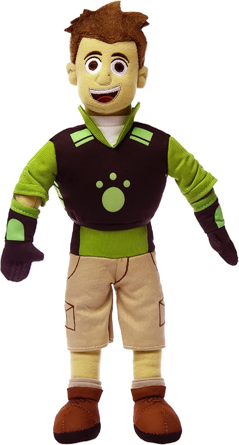 Chris Kratt Wild Kratts Plush Toy Doll 14" Green Creature Power Suit Mighty Mojo