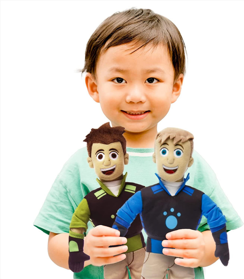 Chris Kratt Wild Kratts Plush Toy Doll 14" Green Creature Power Suit Mighty Mojo