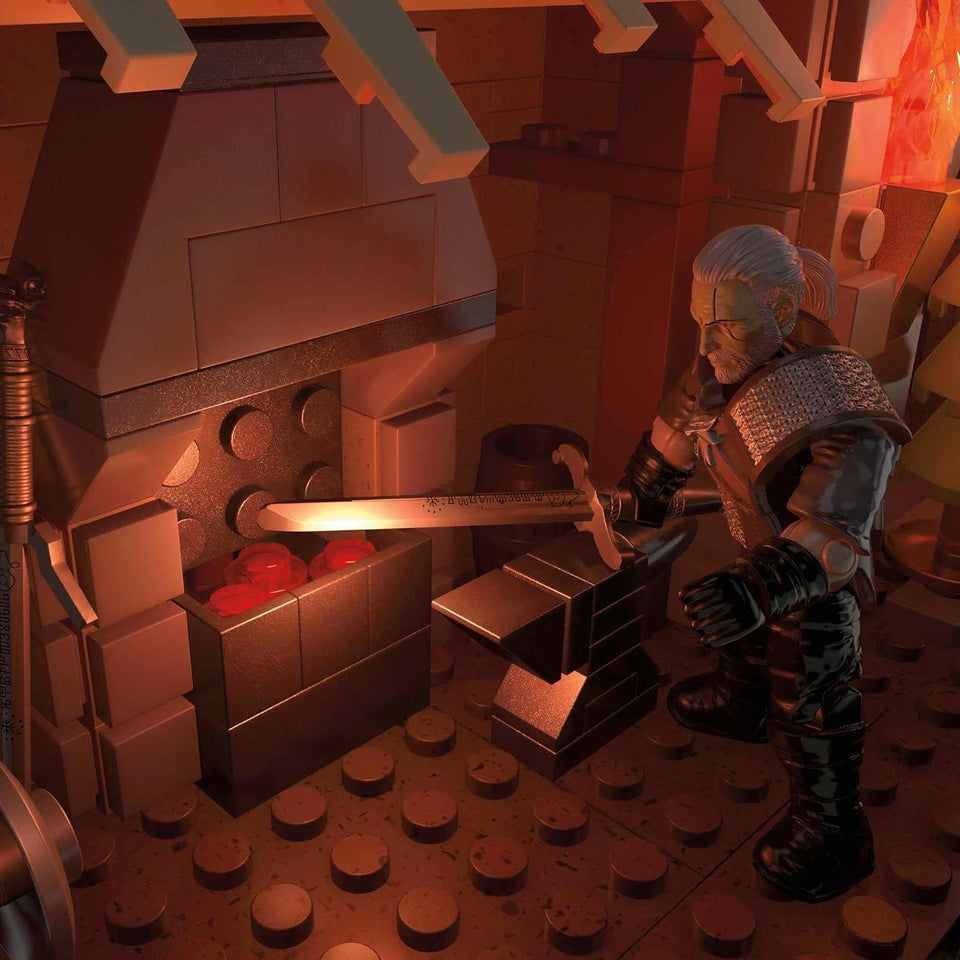 The Witcher Wild Hunt Geralt's Griffin Hunt 1170pcs Black Series Action Figure Fantasy Game Mattel