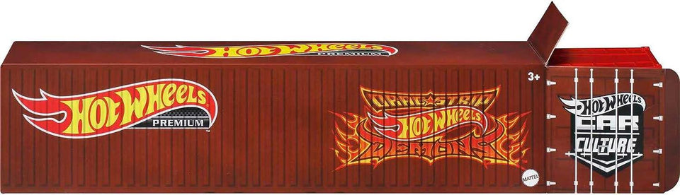 Hot Wheels Lions Roar Container Set 5ct Cars Classic Drag Racing Metal Collectible Mattel