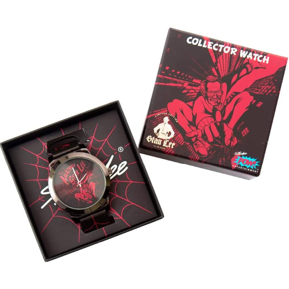 The Amazing Stan Lee Watch Spiderman Art Comics Legend Limited Edition Wristwatch Mighty Mojo