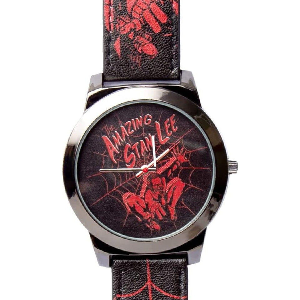 The Amazing Stan Lee Watch Spiderman Art Comics Legend Limited Edition Wristwatch Mighty Mojo