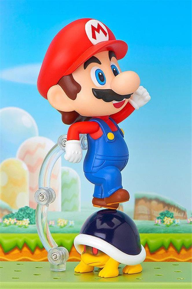 Super Mario Bros Nendoroid Action Figure with Bonus Coins Nintendo Toy NES