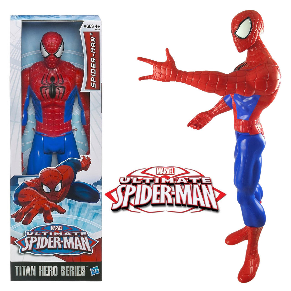 Spider-Man Titan Hero Series 12" Figure Web-Warriors Ultimate Marvel Action Red Blue Hasbro