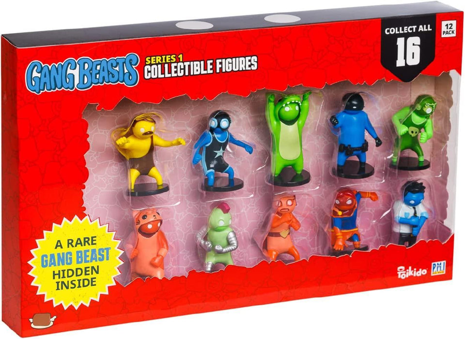 Gang Beasts Action Figures 12pk Party Supplies Gift for Video Gamer Set PMI International