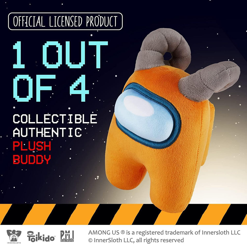 Among Us Plush Buddy Orange Rammed Crewmate 8" Online Video Game P.M.I.