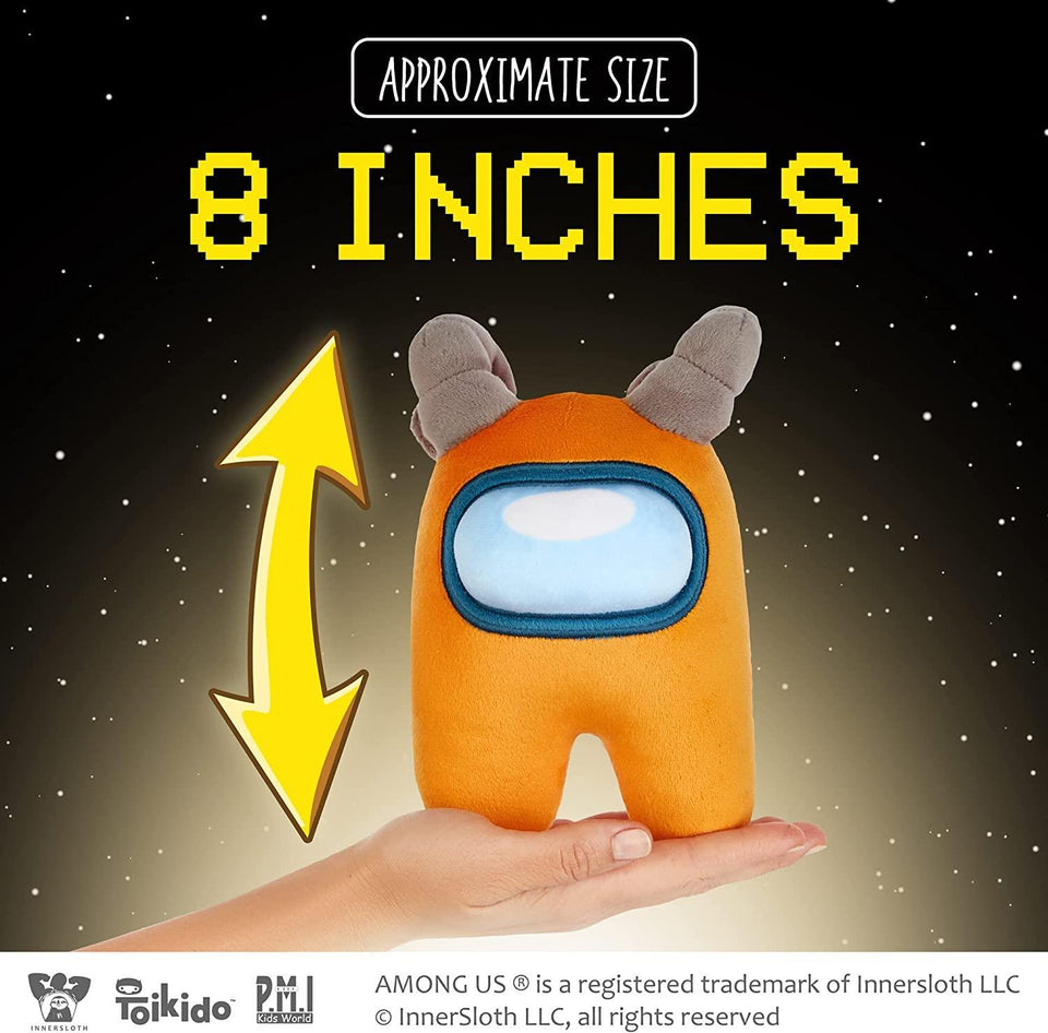 Among Us Plush Buddy Orange Rammed Crewmate 8" Online Video Game P.M.I.