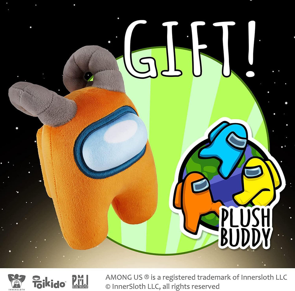 Among Us Plush Buddy Orange Rammed Crewmate 8" Online Video Game P.M.I.