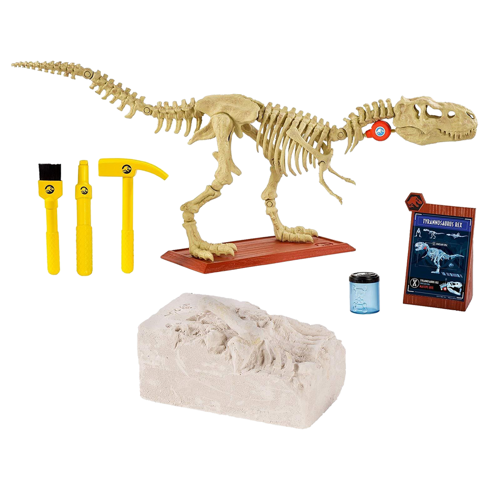 Jurassic World Playleontology Kit STEM T-Rex Bones Mattel FTF12