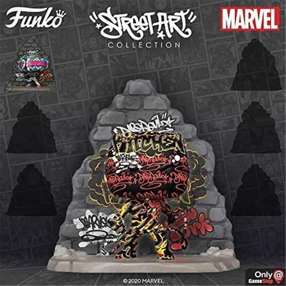 Funko Pop Marvel Daredevil Deluxe Street Art Special Edition Figure