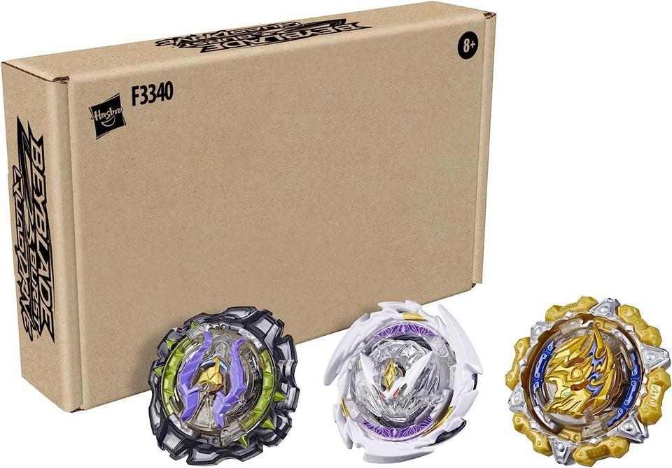 Beyblade Burst QuadDrive Quantum Pulse 3pk Battle Game Spinning Tops Hasbro