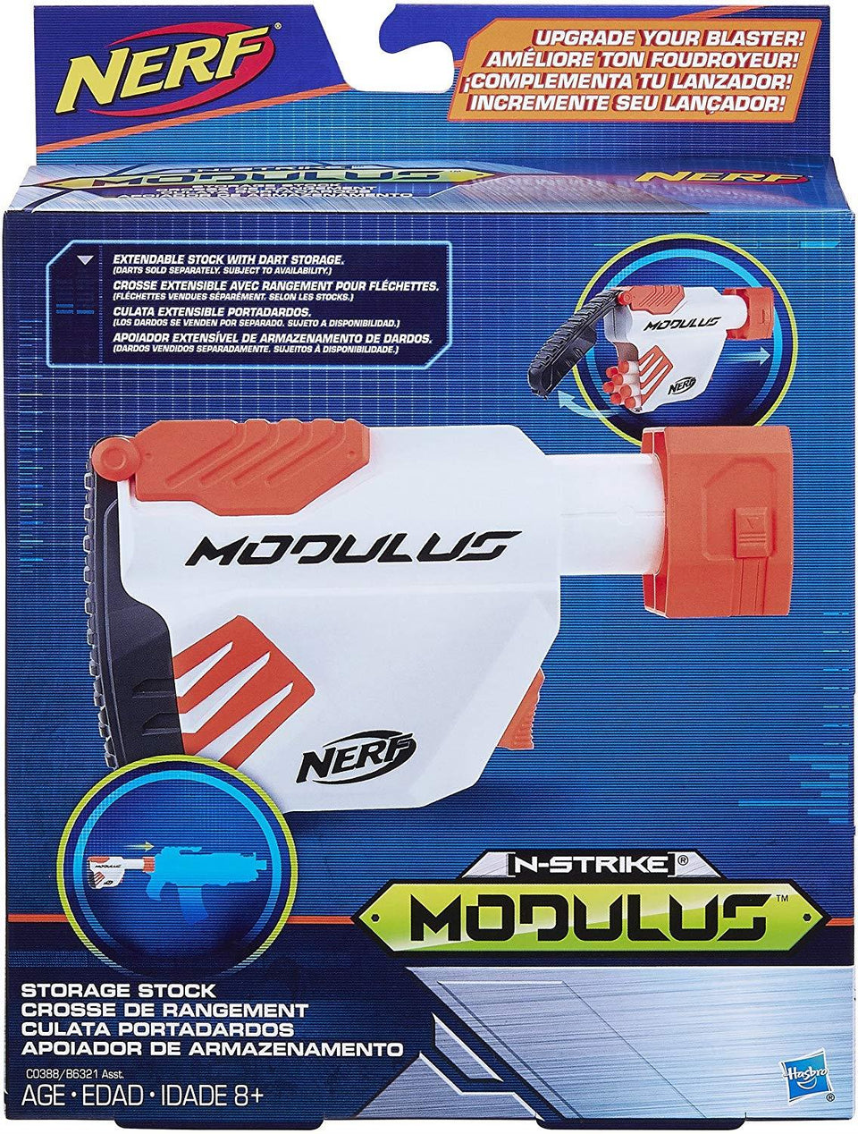 Nerf N-Strike Modulus Storage Stock Extendable Blaster Accessory