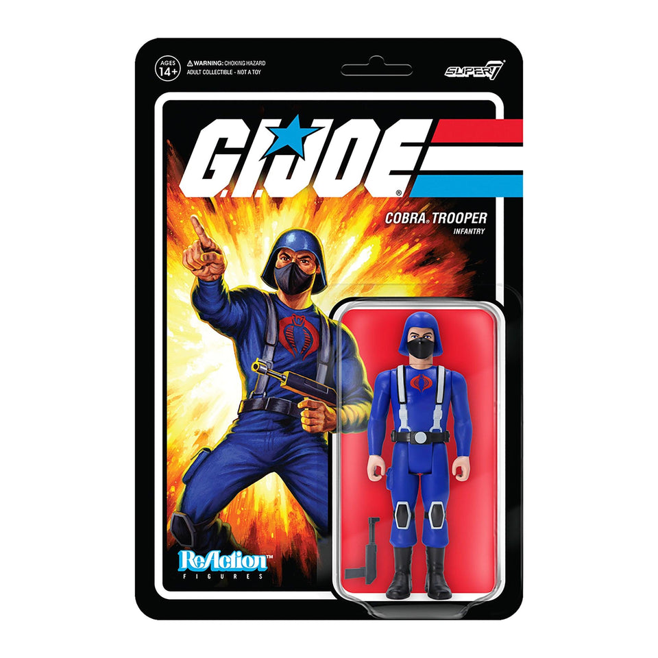 G.I. Joe Cobra Trooper Y-Back Pink Infantry Soldier Villian Animated Figure Super7