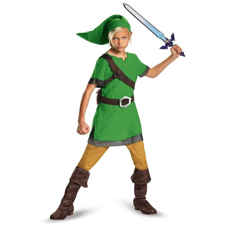 Legend of Zelda Link Classic Kids size L 10/12 Nintendo Character Costume Disguise
