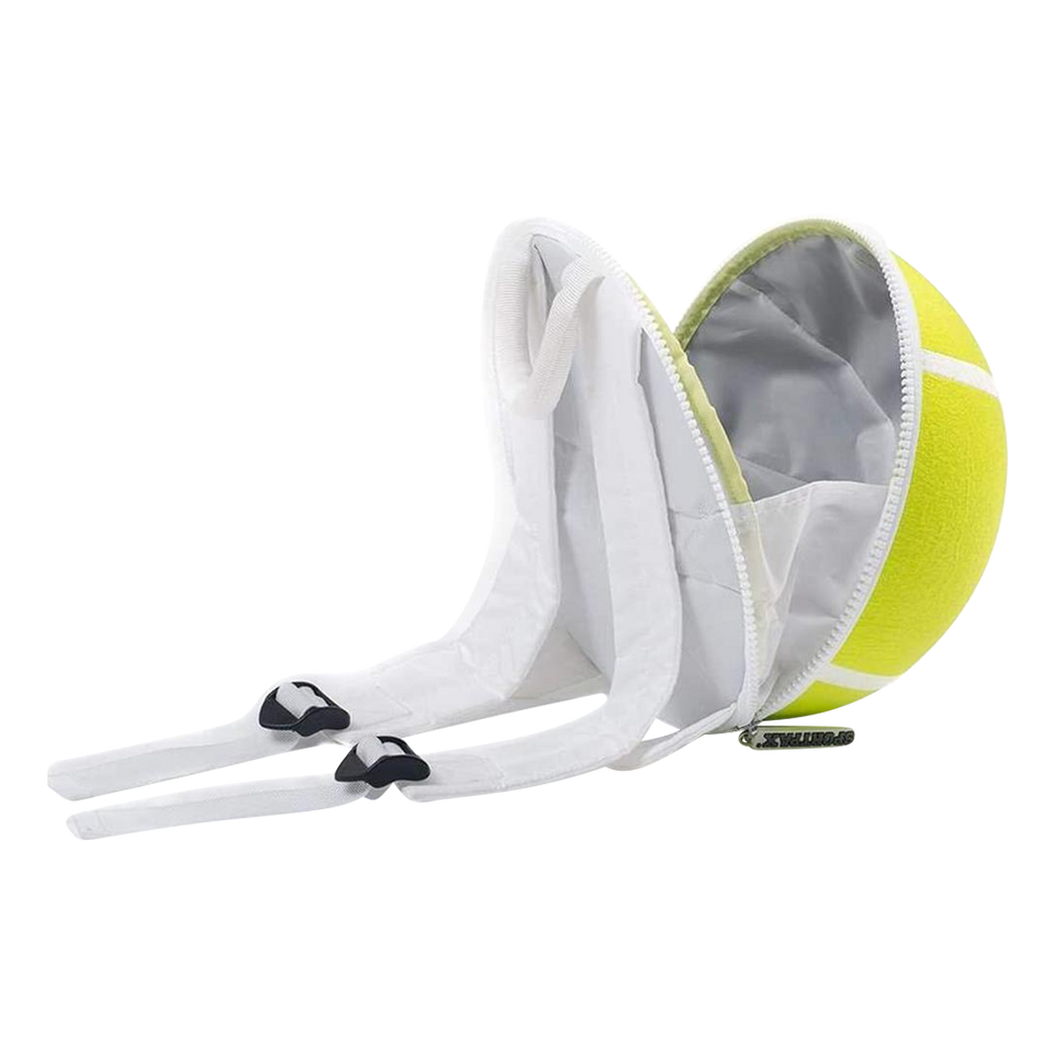 Kids Green Tennis Ball Sport School Backpack Boys Unisex Durable Soft Cleanable Bag Childrens Accessories