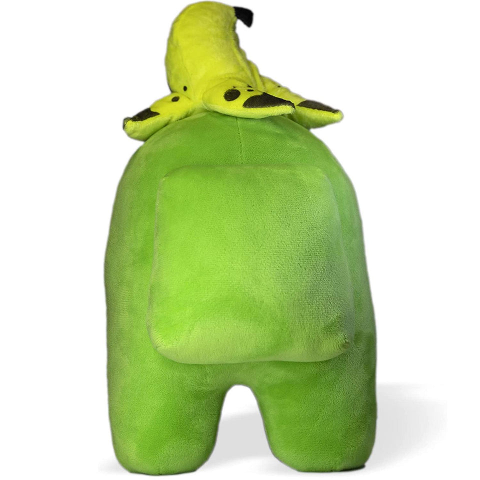 Among Us Lime Green Banana Peeled Hat 12" Plush Crewmate Buddy Toy PMI International